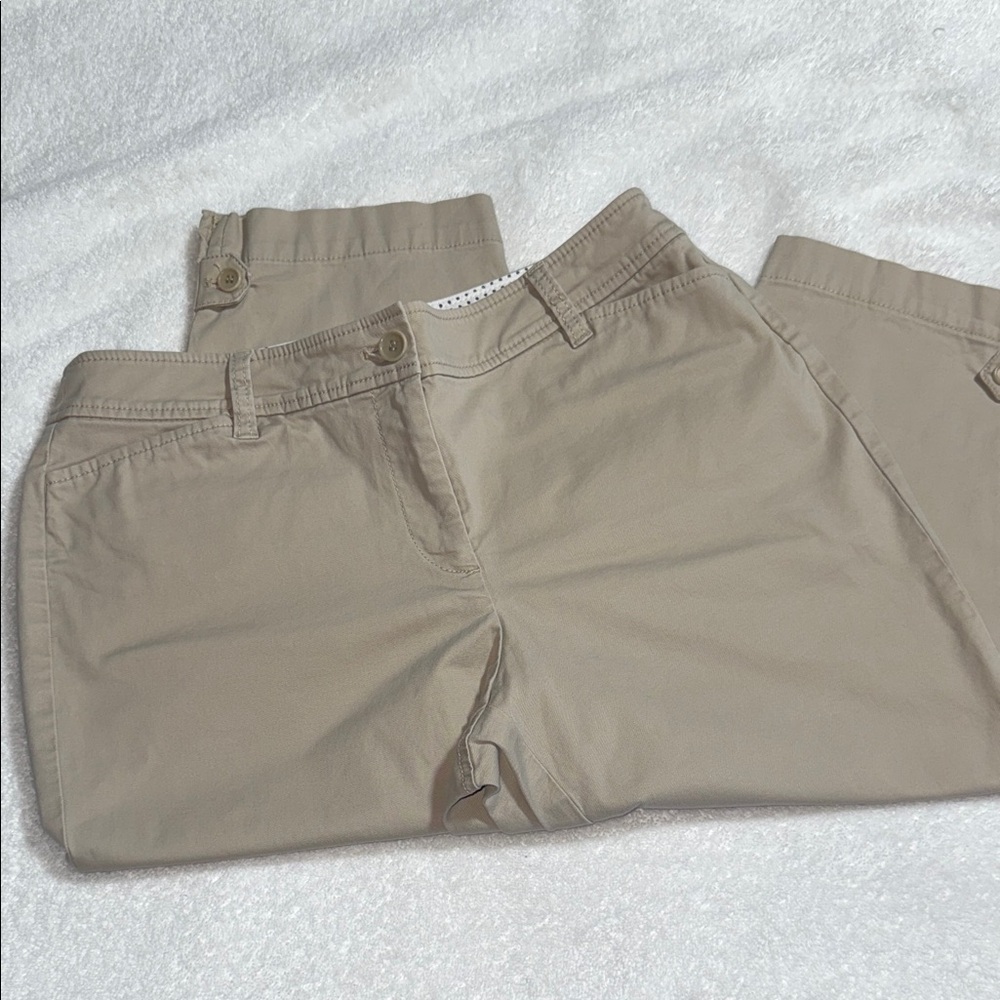 Talbots Beige Crop Pants